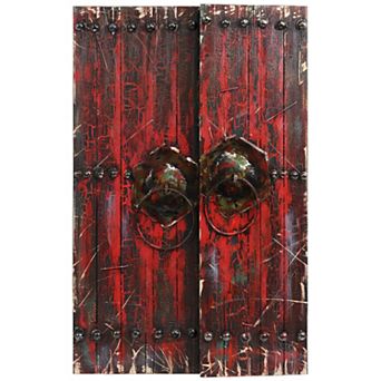 Antique Wooden Doors 1 Rugged Wooden Wall Art