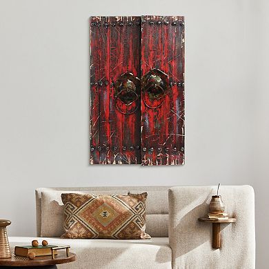 Antique Wooden Doors 1 Rugged Wooden Wall Art