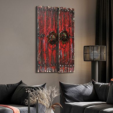 Antique Wooden Doors 1 Rugged Wooden Wall Art