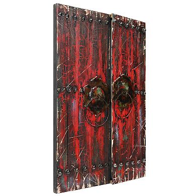 Antique Wooden Doors 1 Rugged Wooden Wall Art