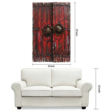 Antique Wooden Doors 1 Rugged Wooden Wall Art