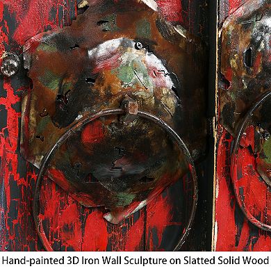Antique Wooden Doors 1 Rugged Wooden Wall Art