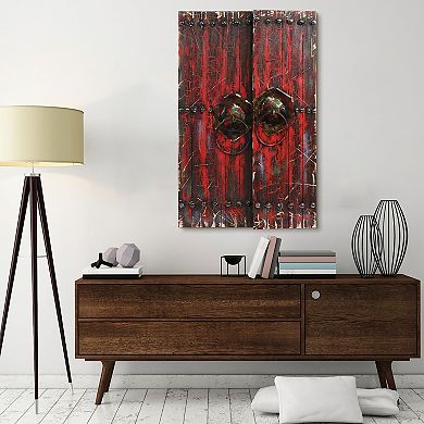 Antique Wooden Doors 1 Rugged Wooden Wall Art