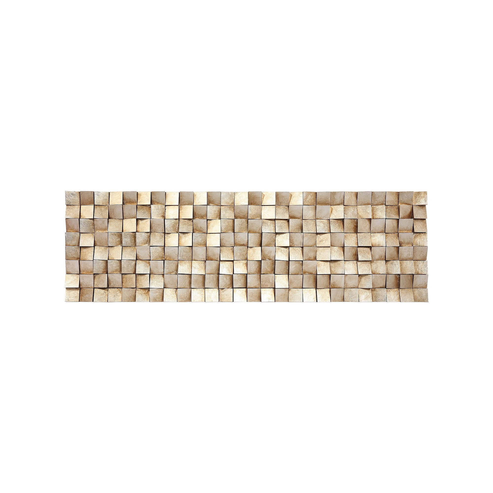 Textured 2 Rugged Blocks with Gold Leaf Wall Art