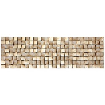 Textured 2 Rugged Blocks with Gold Leaf Wall Art