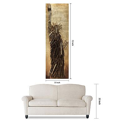 Liberty Rugged Wooden Wall Art