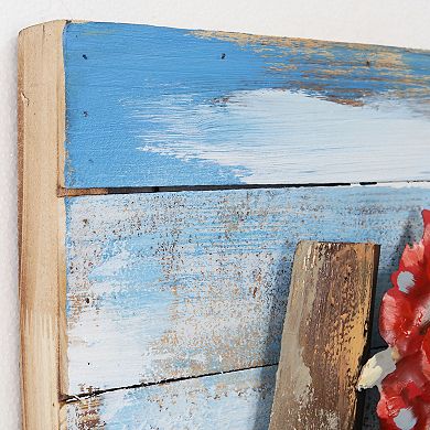 Chickens Iron Wooden Wall Art