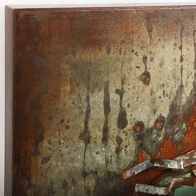 Home 3 Mixed Media Iron Dimensional Wall Art