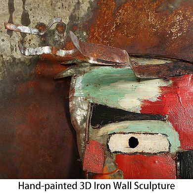 Home 3 Mixed Media Iron Dimensional Wall Art
