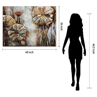 Water Lilly Pads 1 Mixed Media Iron Dimensional Wall Art