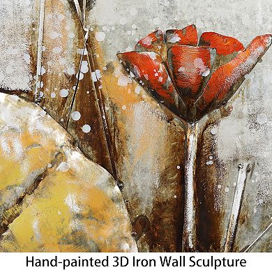 Water Lilly Pads 1 Mixed Media Iron Dimensional Wall Art