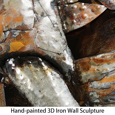 Elephant Mixed Media Iron Dimensional Wall Art