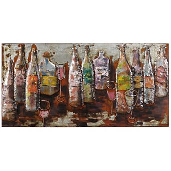 5 O'clock Mixed Media Iron Dimensional Wall Art