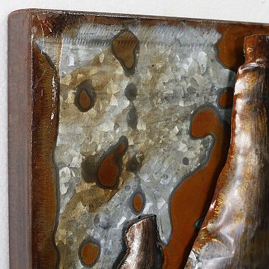 5 O'clock Mixed Media Iron Dimensional Wall Art