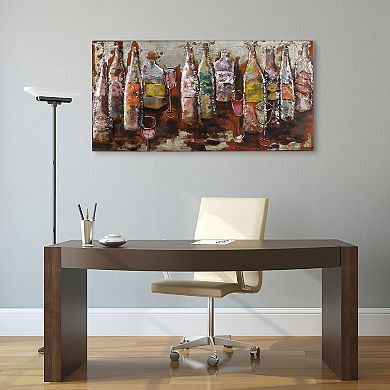 5 O'clock Mixed Media Iron Dimensional Wall Art