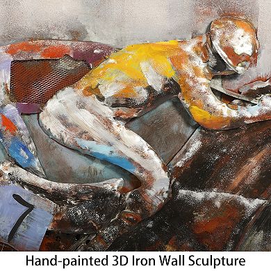 Race Day Mixed Media Iron Dimensional Wall Art