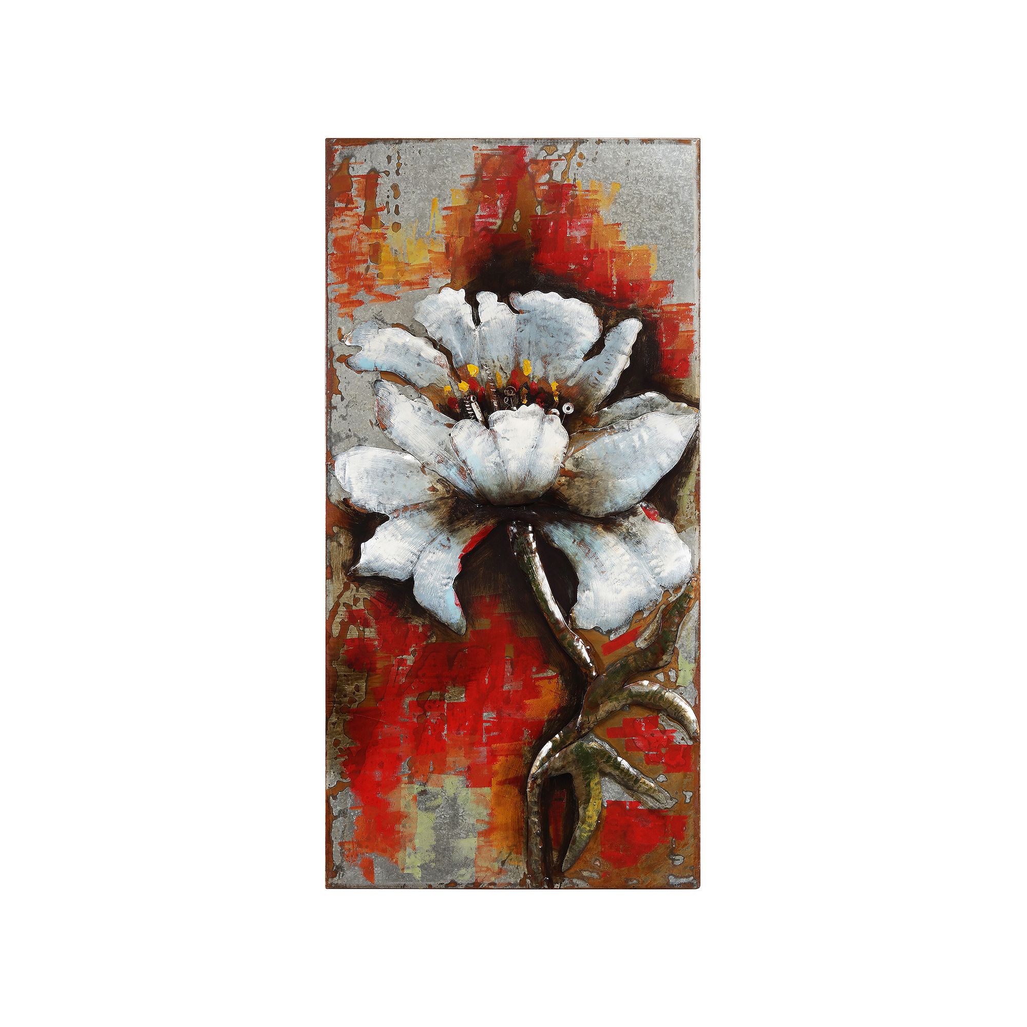 Garden Rose 1 Mixed Media Iron Dimensional Wall Art, Multi
