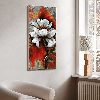 Garden Rose 1 Mixed Media Iron Dimensional Wall Art
