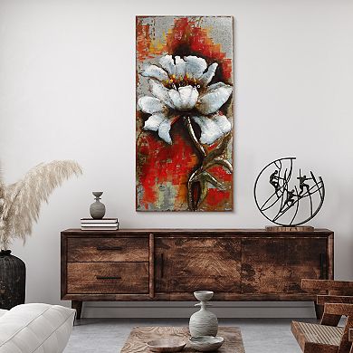 Garden Rose 1 Mixed Media Iron Dimensional Wall Art