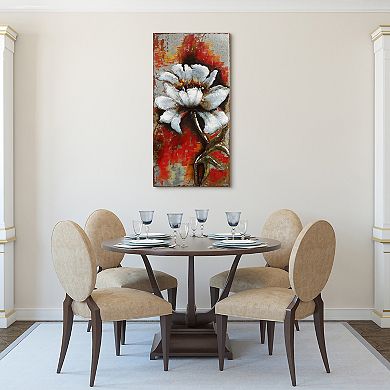 Garden Rose 1 Mixed Media Iron Dimensional Wall Art