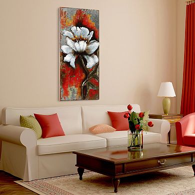 Garden Rose 1 Mixed Media Iron Dimensional Wall Art