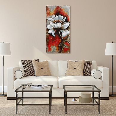 Garden Rose 1 Mixed Media Iron Dimensional Wall Art