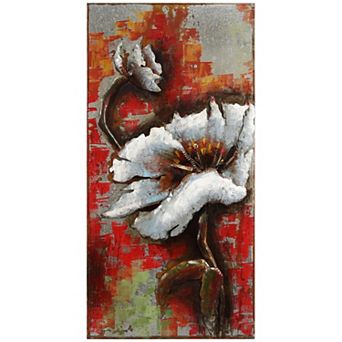 Garden Rose 2 Mixed Media Iron Dimensional Wall Art