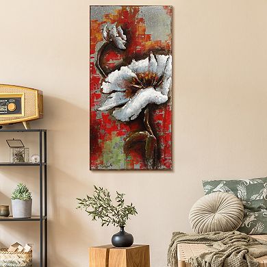 Garden Rose 2 Mixed Media Iron Dimensional Wall Art