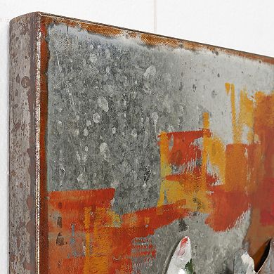 Garden Rose 2 Mixed Media Iron Dimensional Wall Art