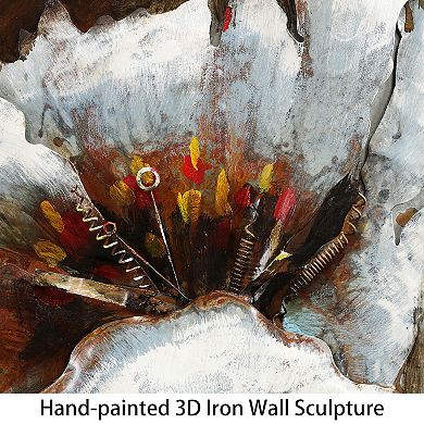 Garden Rose 2 Mixed Media Iron Dimensional Wall Art