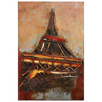 Eiffel Tower 1 Mixed Media Iron Dimensional Wall Art