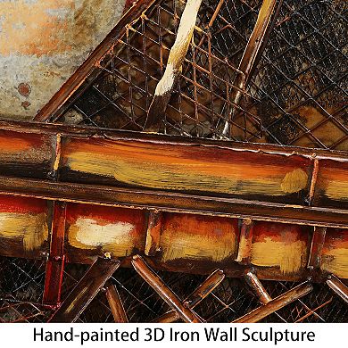 Eiffel Tower 1 Mixed Media Iron Dimensional Wall Art