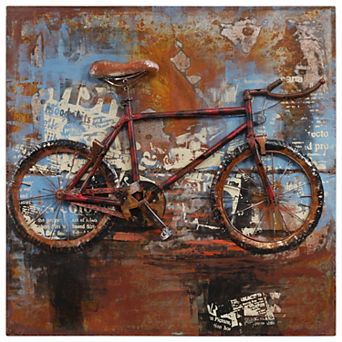 Empire Art Direct Biking Metal Wall Art