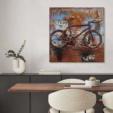 Empire Art Direct Biking Metal Wall Art