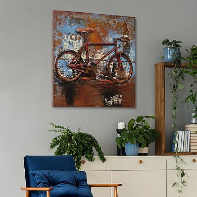 Empire Art Direct Biking Metal Wall Art