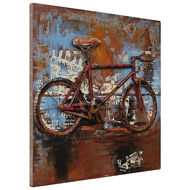 Empire Art Direct Biking Metal Wall Art