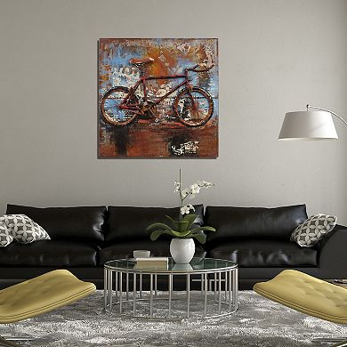 Empire Art Direct Biking Metal Wall Art