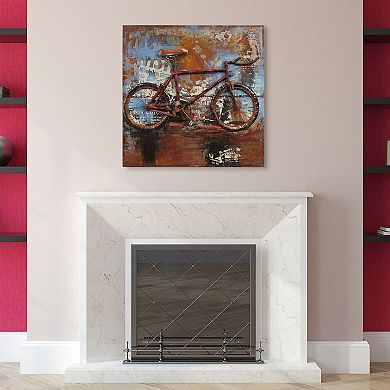 Empire Art Direct Biking Metal Wall Art