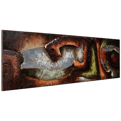 Convergence 1 Mixed Media Iron Dimensional Wall Art