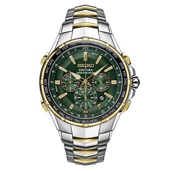 Seiko Men's Coutura Two Tone Stainless Steel Radio Sync Solar Watch - SSG022