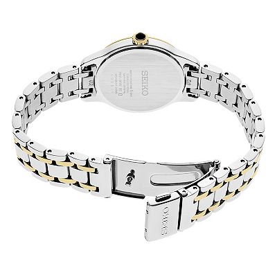 Seiko Women's Diamond Two Tone Stainless Steel Mother-of