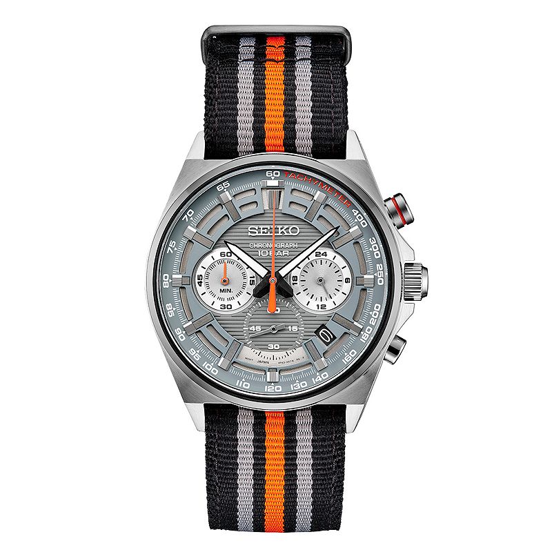 Seiko Men's Essential Stainless Steel Chronograph Watch - SSB403, Size: Large, Tone