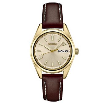 Seiko Women's Essential Champagne Dial Watch - SUR456