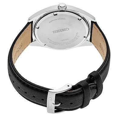 Seiko Men's Essential Stainless Steel Black Dial Watch - SUR461