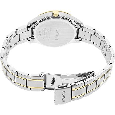 Seiko Women's Essential Two Tone Stainless Steel Silver Dial Watch - SUR474