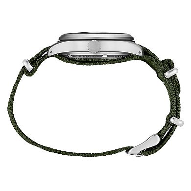 Seiko Men's 5 Sports Stainless Steel Green Dial Watch - SRPG33