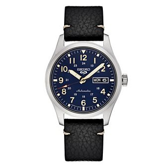 Seiko Men's 5 Sports Stainless Steel Blue Dial Watch - SRPG39
