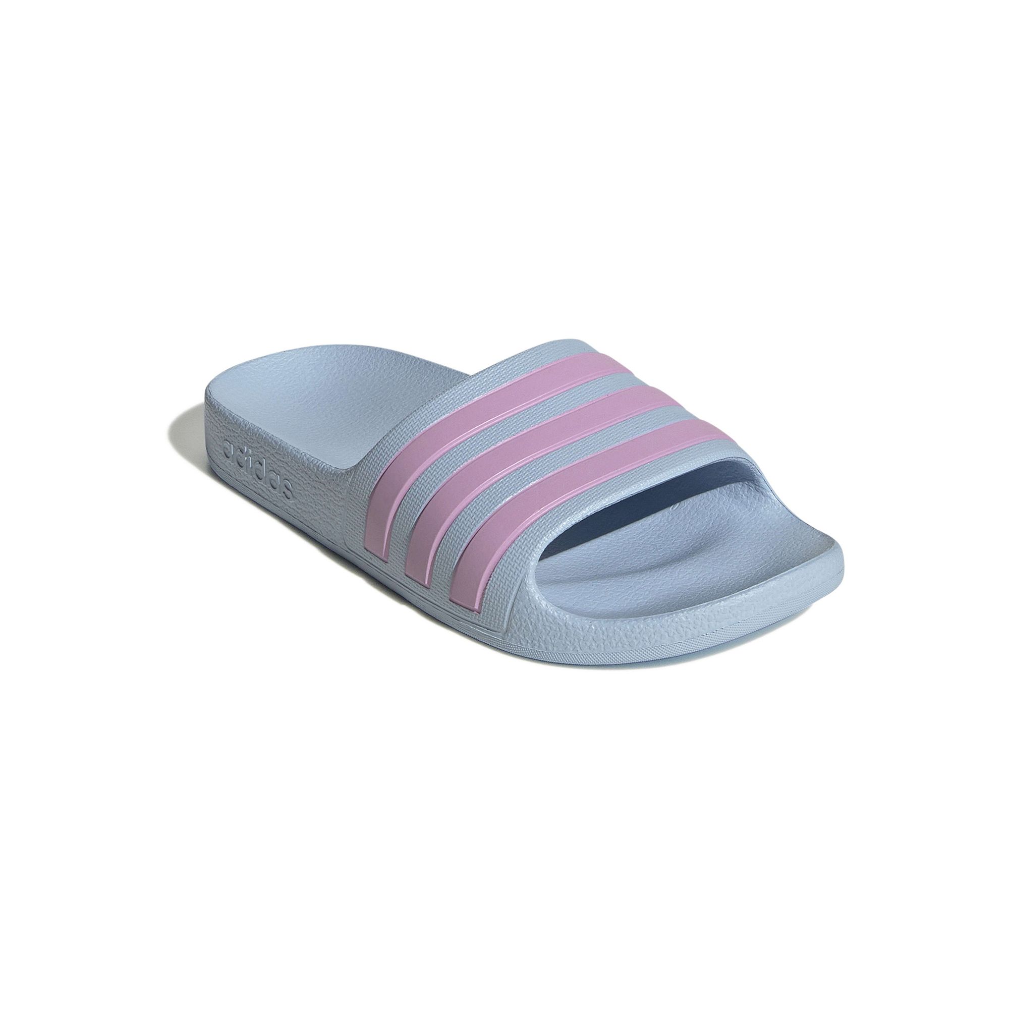 adidas Adilette Aqua Kids Slide Sandals, Girls, Size: 10 T, Purple Glow