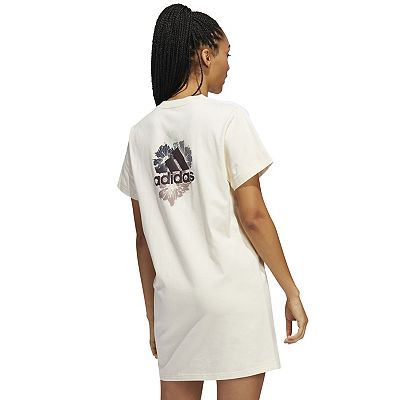 Adidas floral t shirt dress clearance