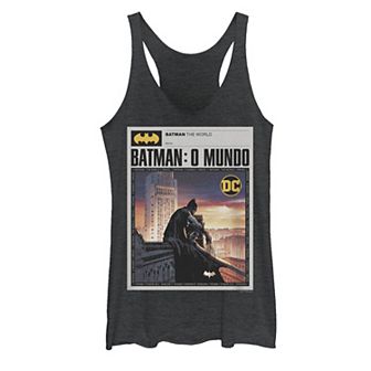 Juniors' Batman: The World Mexico News Poster Tank Top